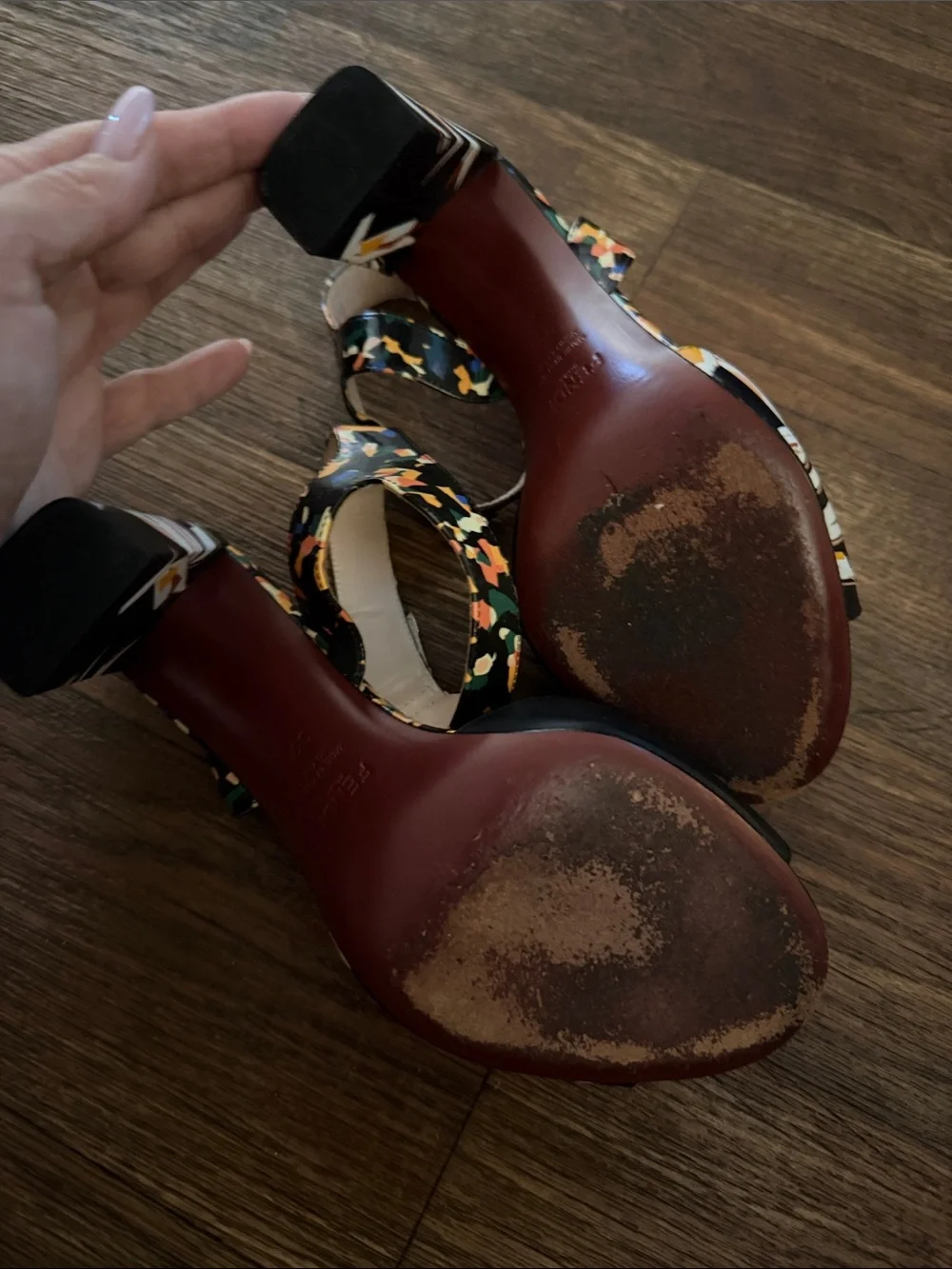 FENDI Peep-Toe Sandals